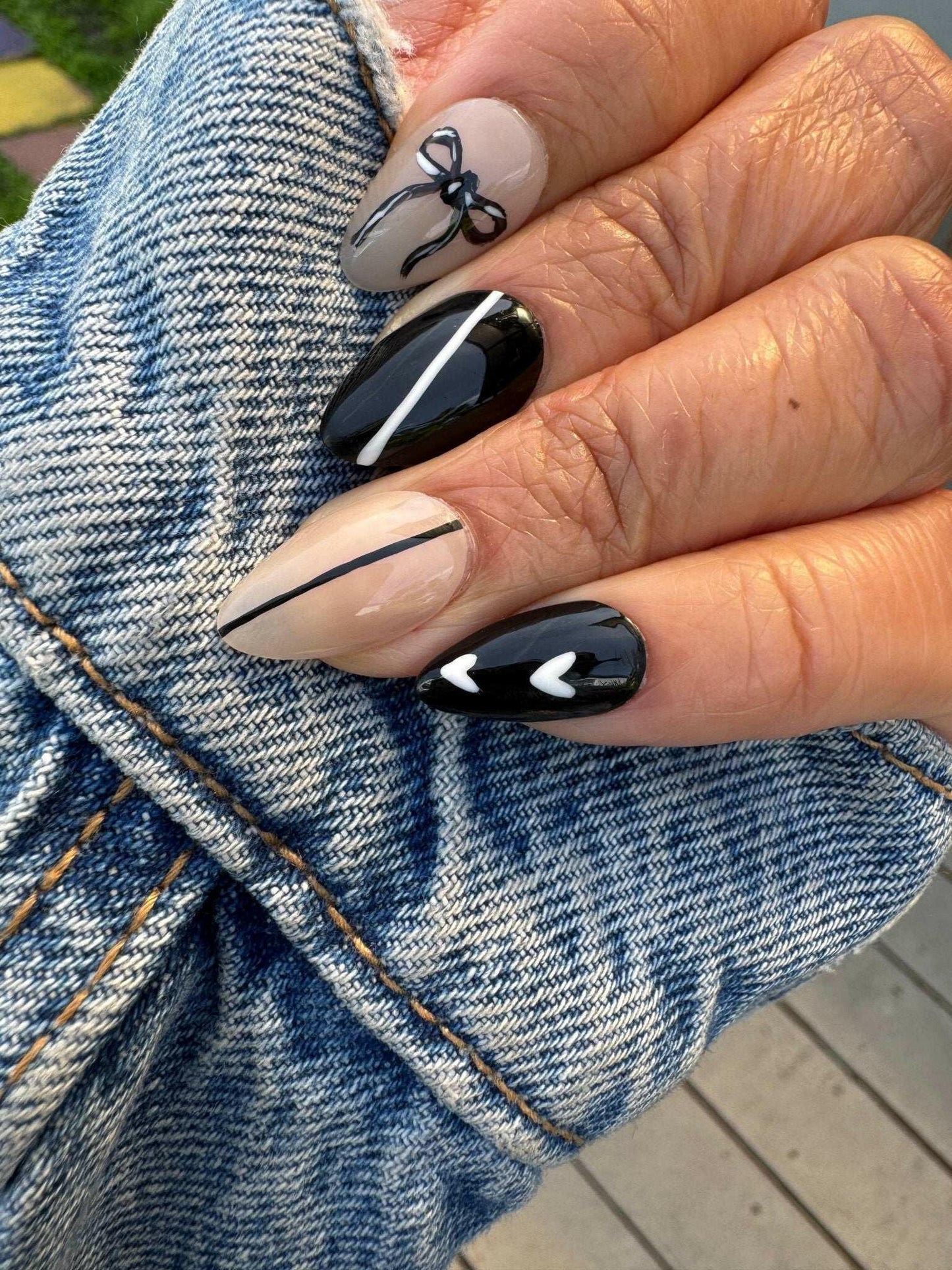 Bunny, Bows, Black Hearts - Meadowlark & Poppy