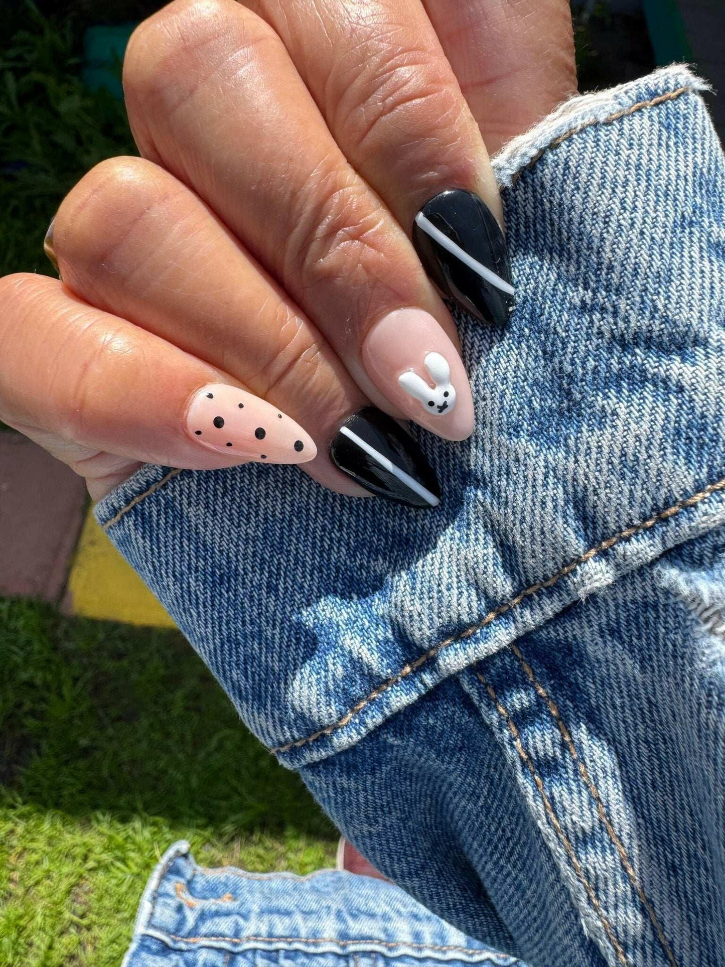 Bunny, Bows, Black Hearts - Meadowlark & Poppy