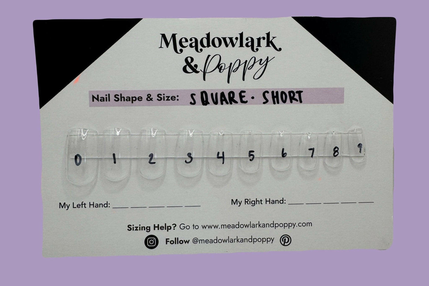 Nail Sizing Kit - Meadowlark & Poppy