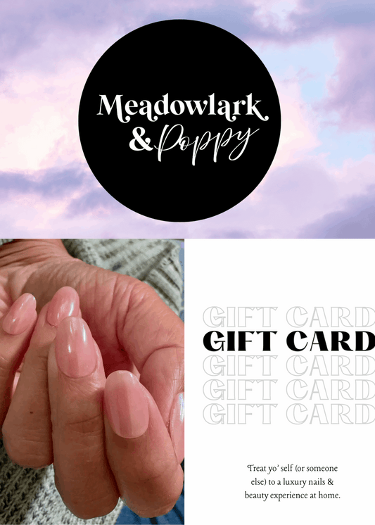 Giftcard (Electronic): Meadowlark & Poppy Luxury Gel Press On and Beauty Care