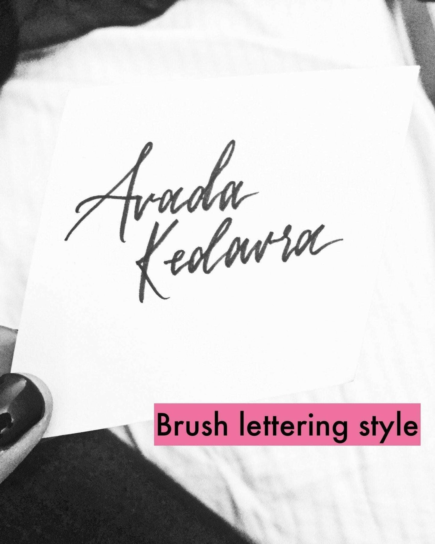 Custom Calligraphy Quote - Meadowlark & Poppy