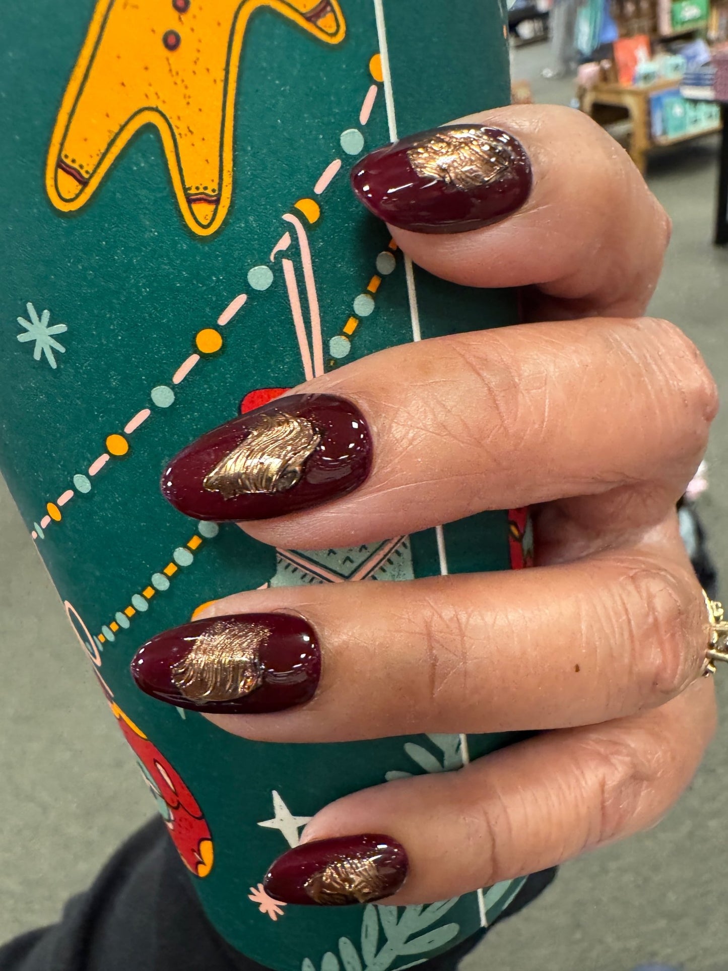 Custom Design Premium Gel Press On Nail Set - Meadowlark & Poppy