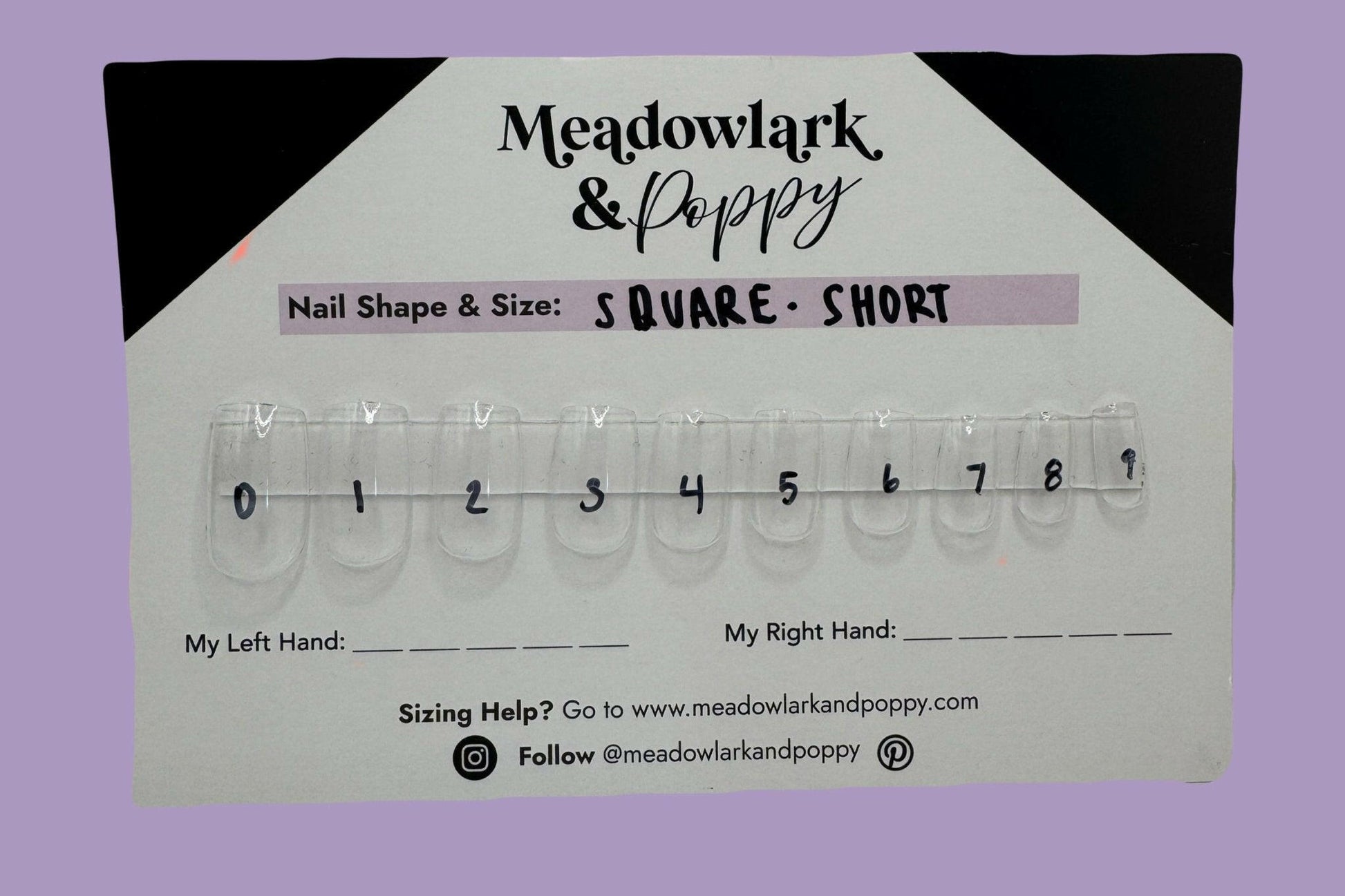 Nail Sizing Kit - Meadowlark & Poppy