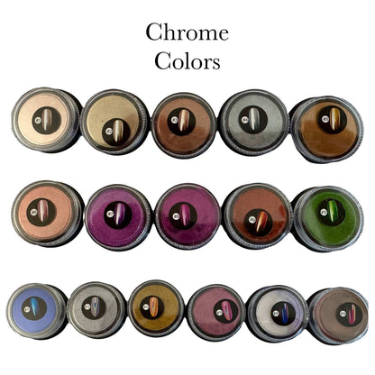 Premium Cat Eye or Chrome Press On Nail Set - Meadowlark & Poppy